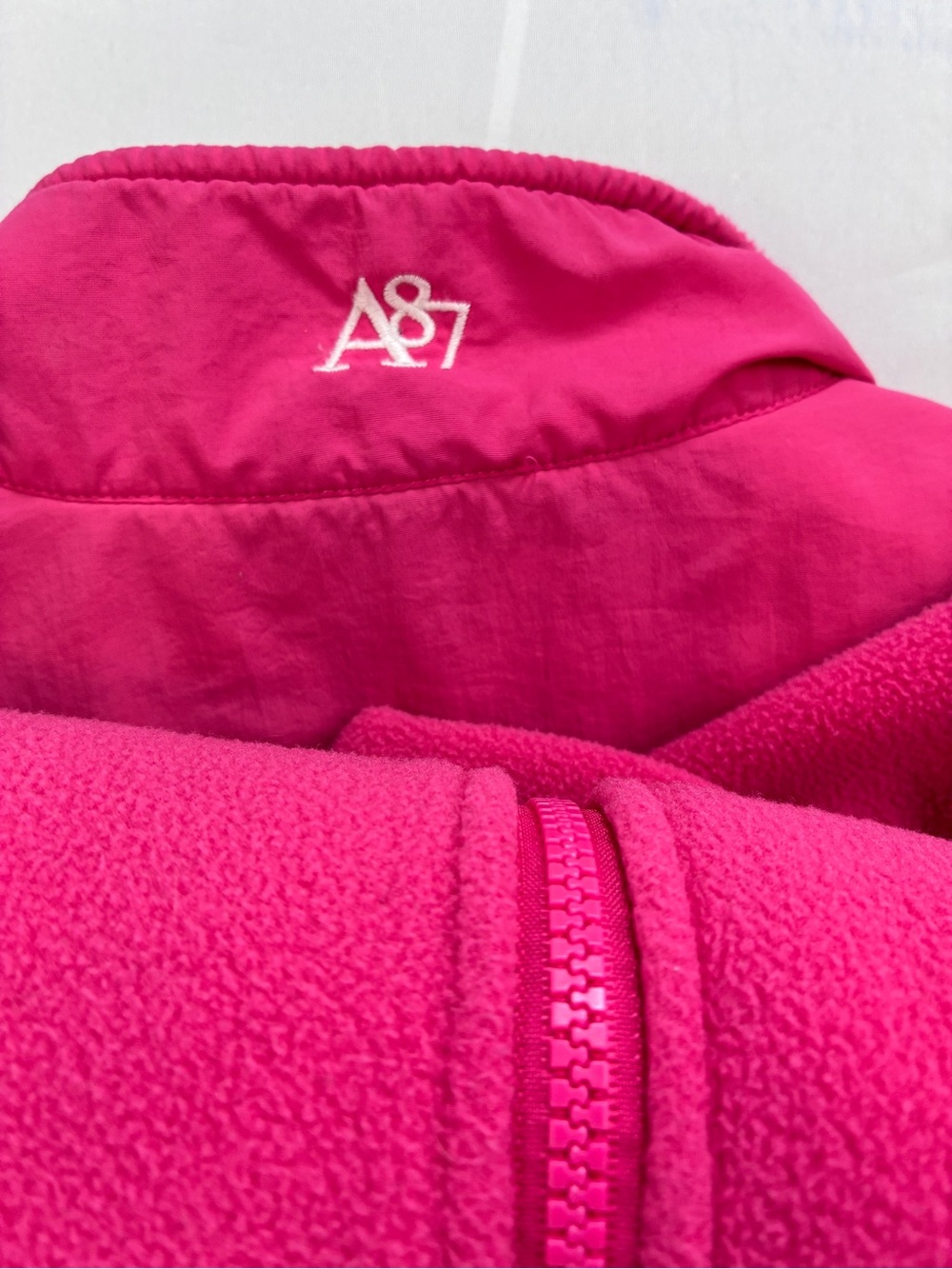 Aeropostale XL Bright Hot Pink Full-Zip Thick Fleece Jacket - Picture 11 of 11